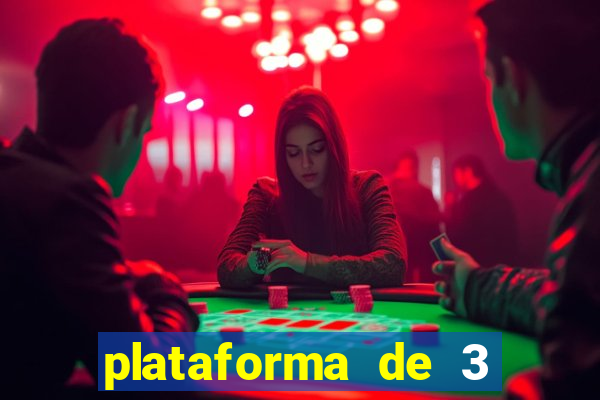 plataforma de 3 reais jogo